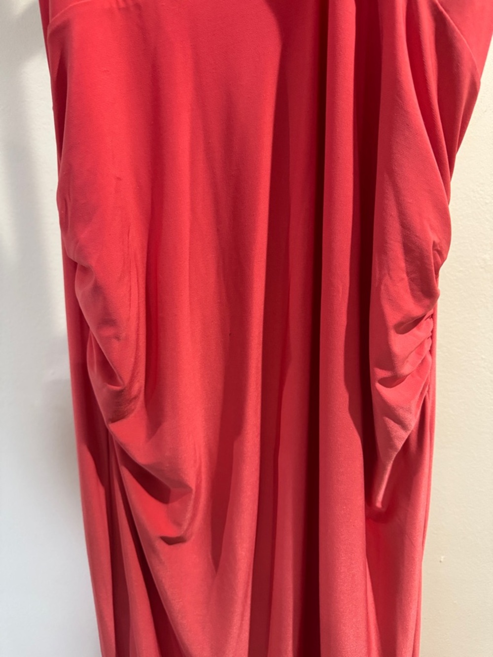 Club L London Alba Coral Maternity Halter Asymmetric Maxi Dress (Size 10) - Picture 6 of 14